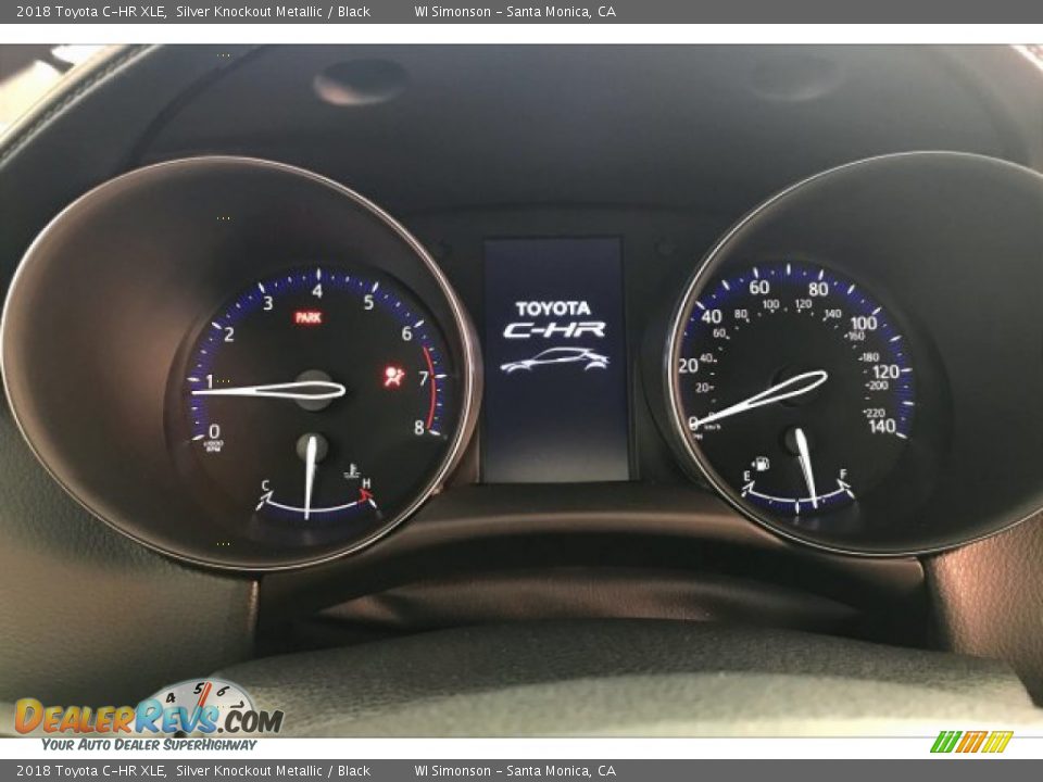 2018 Toyota C-HR XLE Silver Knockout Metallic / Black Photo #20