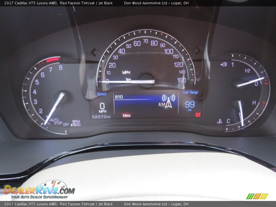 2017 Cadillac XT5 Luxury AWD Red Passion Tintcoat / Jet Black Photo #23