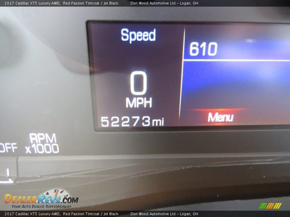 2017 Cadillac XT5 Luxury AWD Red Passion Tintcoat / Jet Black Photo #24