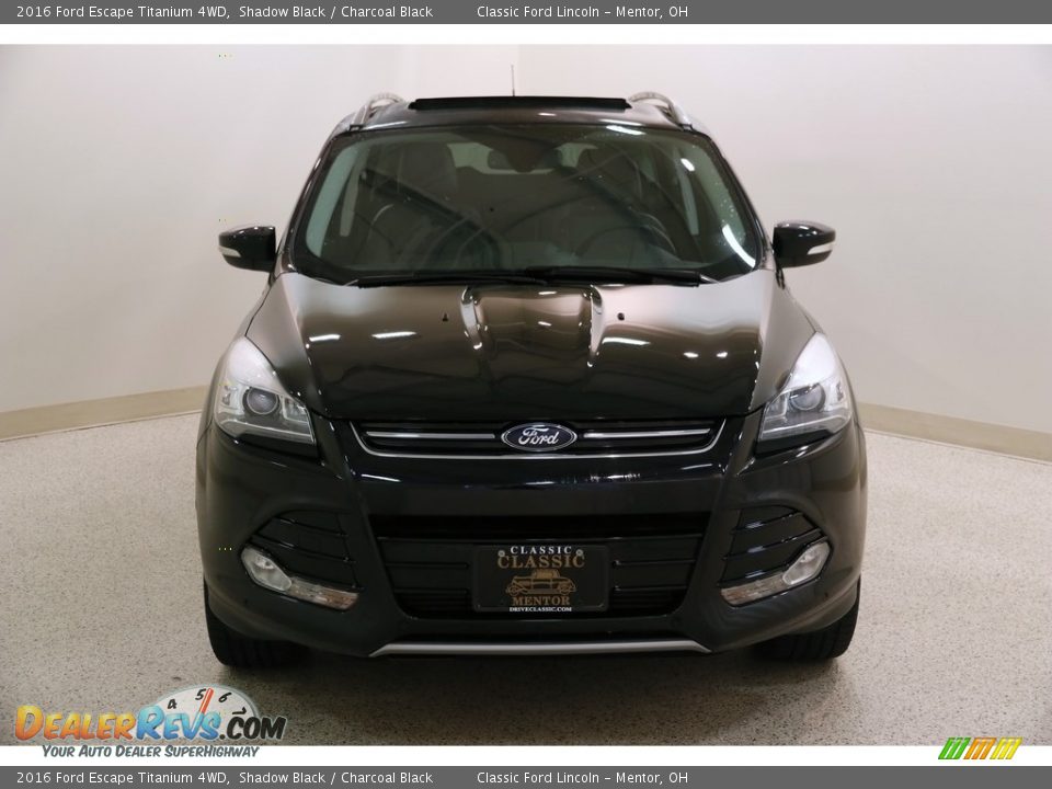 2016 Ford Escape Titanium 4WD Shadow Black / Charcoal Black Photo #2