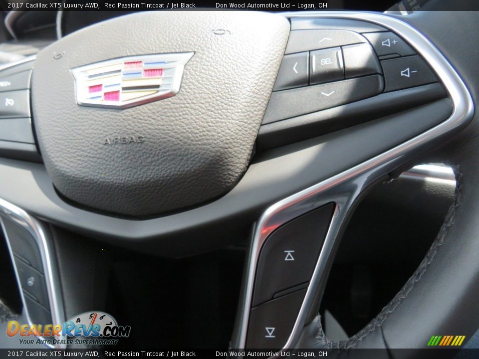 2017 Cadillac XT5 Luxury AWD Red Passion Tintcoat / Jet Black Photo #27