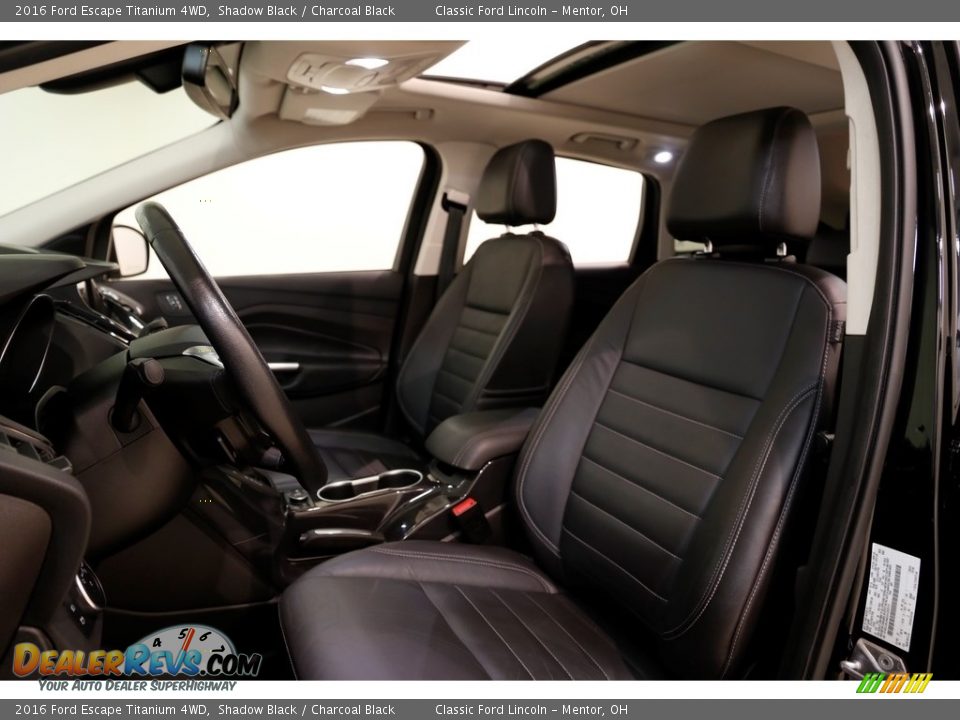 2016 Ford Escape Titanium 4WD Shadow Black / Charcoal Black Photo #5