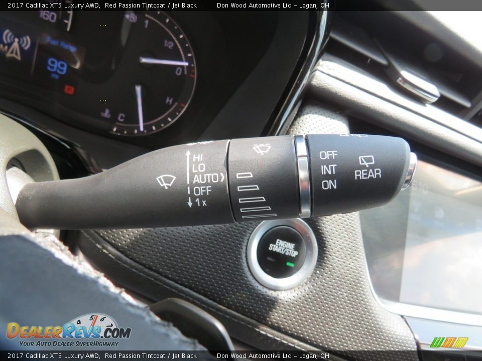 2017 Cadillac XT5 Luxury AWD Red Passion Tintcoat / Jet Black Photo #28