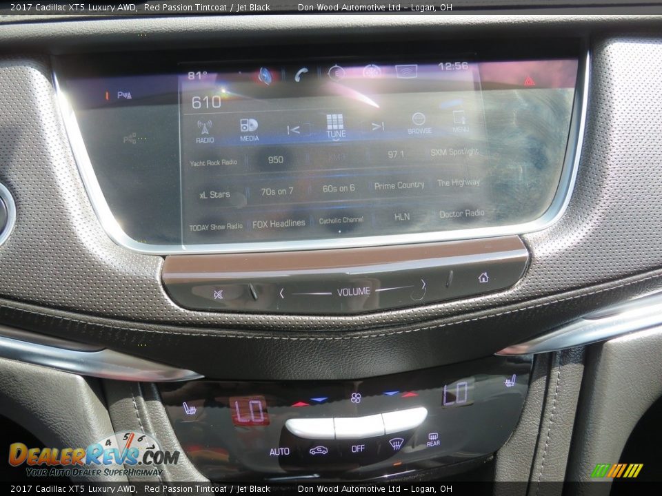 2017 Cadillac XT5 Luxury AWD Red Passion Tintcoat / Jet Black Photo #29