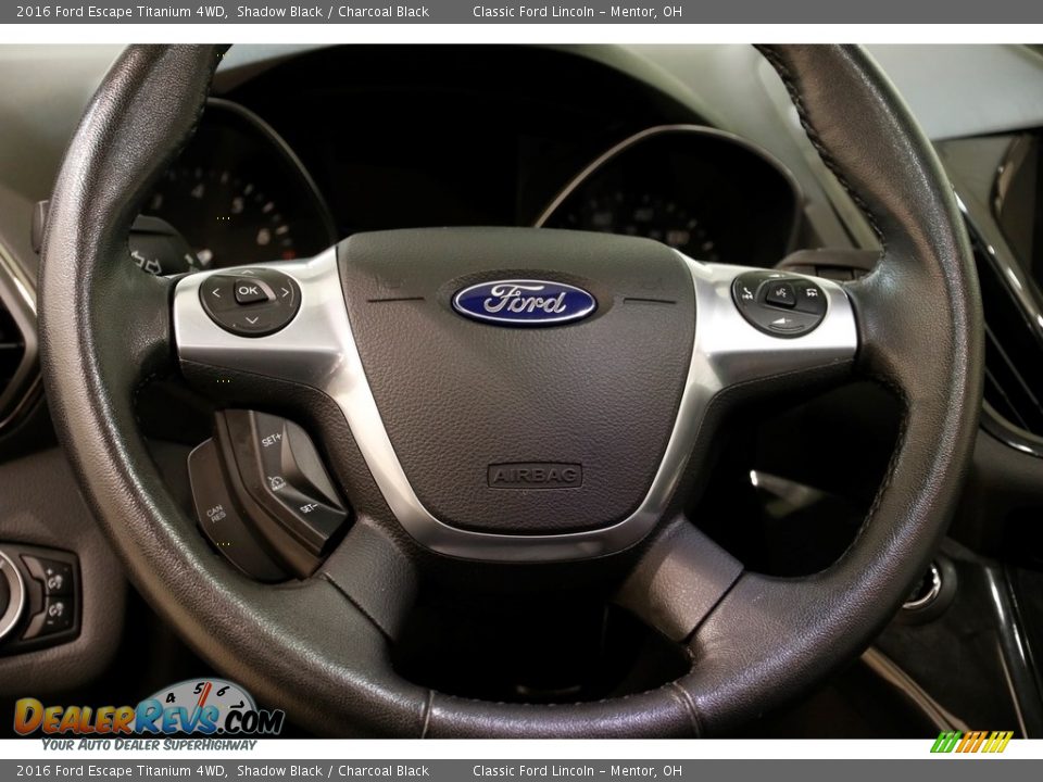 2016 Ford Escape Titanium 4WD Shadow Black / Charcoal Black Photo #7