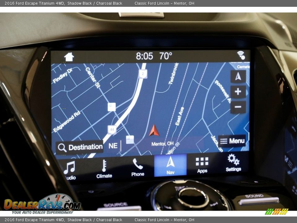 2016 Ford Escape Titanium 4WD Shadow Black / Charcoal Black Photo #13