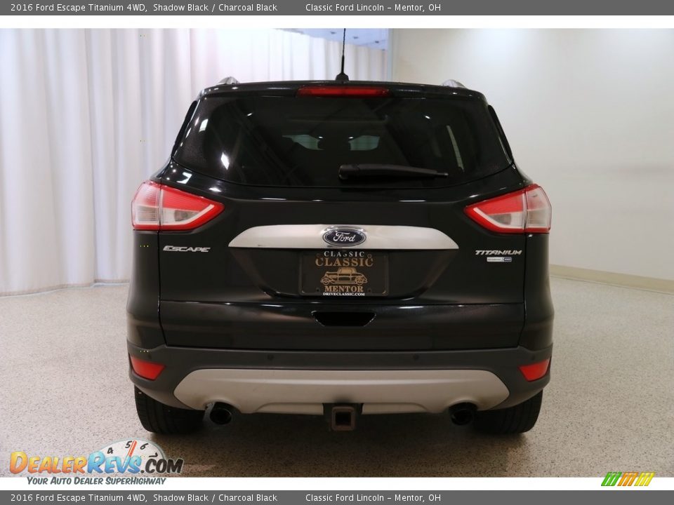 2016 Ford Escape Titanium 4WD Shadow Black / Charcoal Black Photo #19