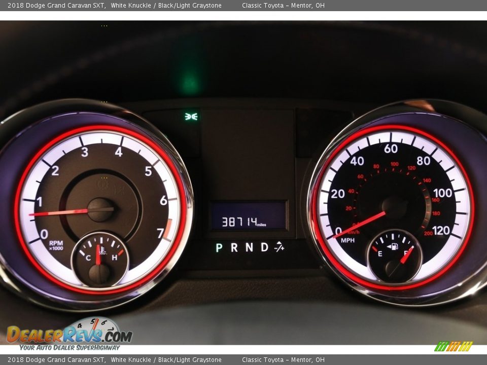 2018 Dodge Grand Caravan SXT White Knuckle / Black/Light Graystone Photo #8