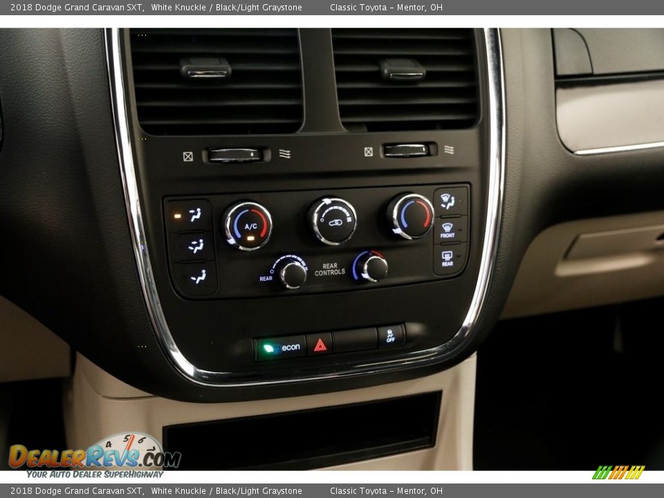 2018 Dodge Grand Caravan SXT White Knuckle / Black/Light Graystone Photo #12