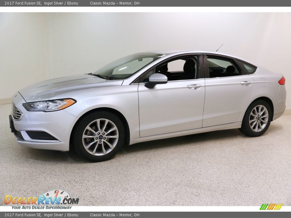 2017 Ford Fusion SE Ingot Silver / Ebony Photo #3