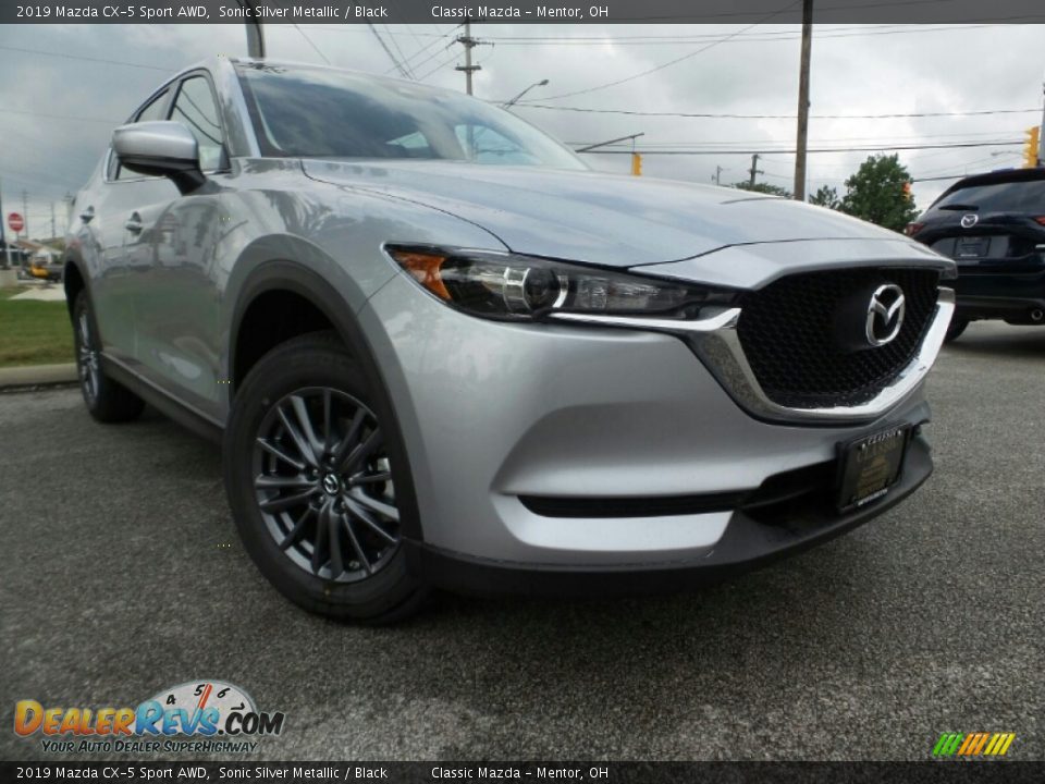 2019 Mazda CX-5 Sport AWD Sonic Silver Metallic / Black Photo #1