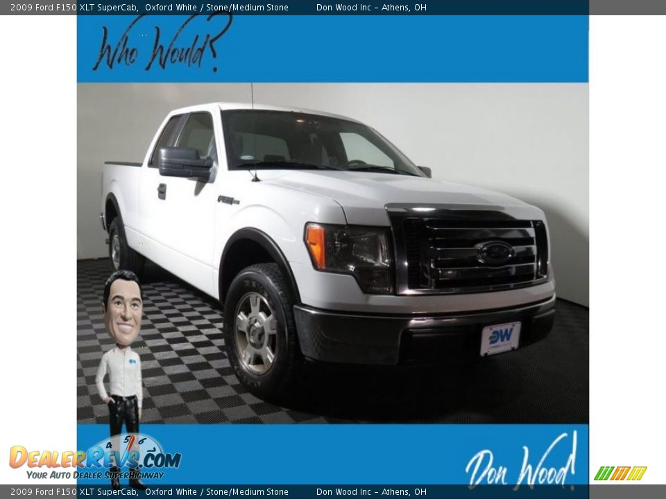 2009 Ford F150 XLT SuperCab Oxford White / Stone/Medium Stone Photo #1