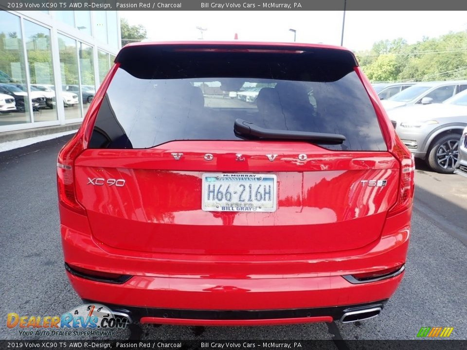 2019 Volvo XC90 T5 AWD R-Design Passion Red / Charcoal Photo #4