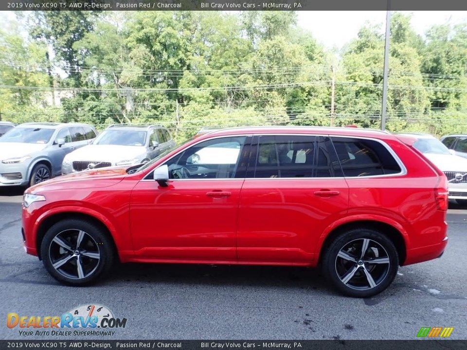 Passion Red 2019 Volvo XC90 T5 AWD R-Design Photo #7