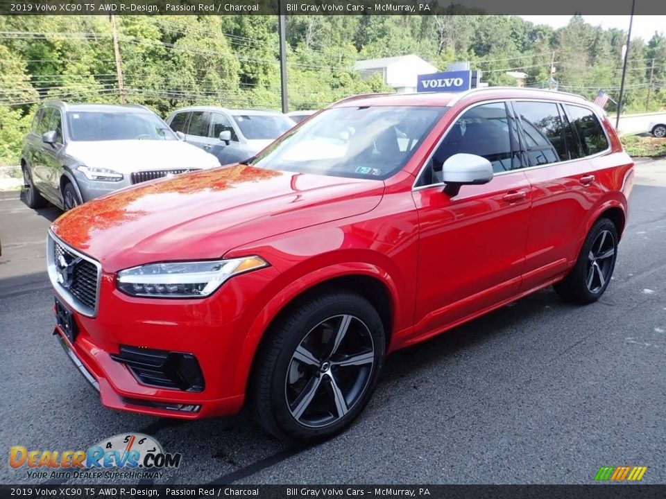 Passion Red 2019 Volvo XC90 T5 AWD R-Design Photo #8