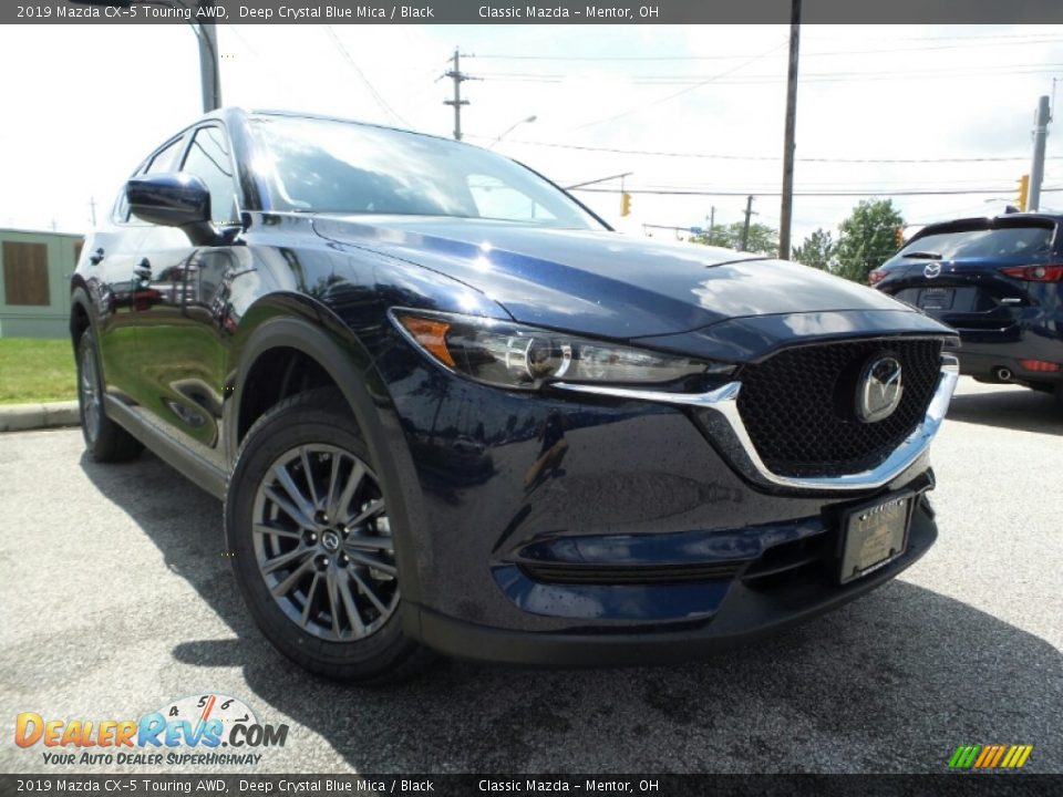 2019 Mazda CX-5 Touring AWD Deep Crystal Blue Mica / Black Photo #1