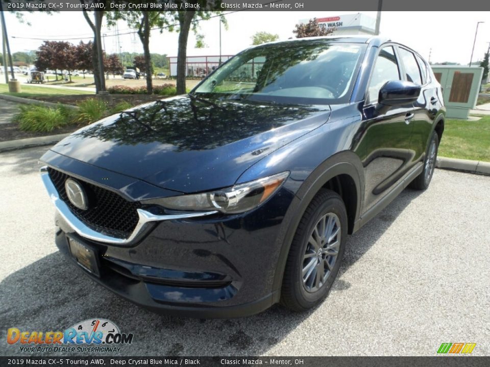 2019 Mazda CX-5 Touring AWD Deep Crystal Blue Mica / Black Photo #3