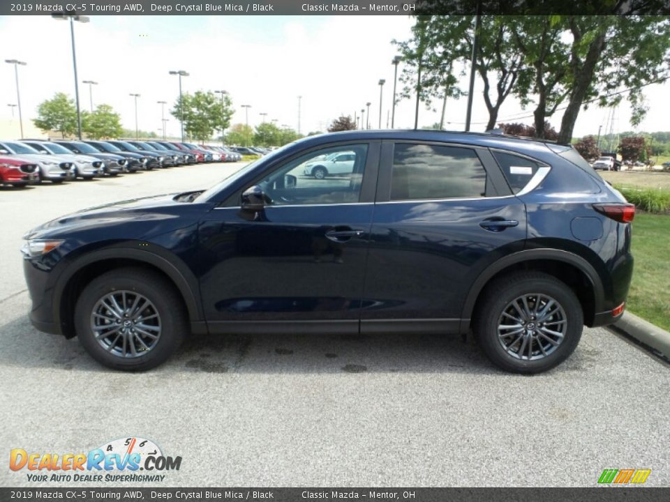 2019 Mazda CX-5 Touring AWD Deep Crystal Blue Mica / Black Photo #4