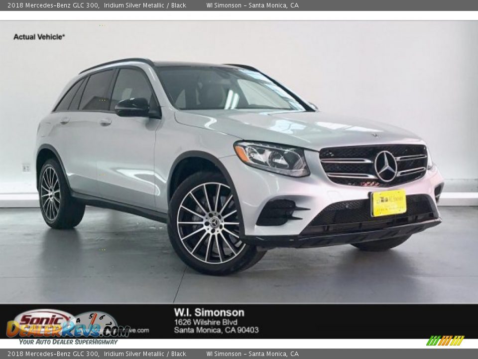 2018 Mercedes-Benz GLC 300 Iridium Silver Metallic / Black Photo #1