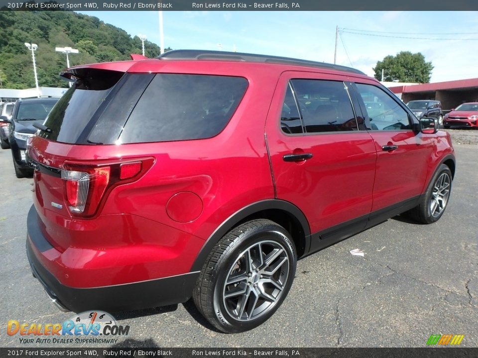 2017 Ford Explorer Sport 4WD Ruby Red / Ebony Black Photo #2