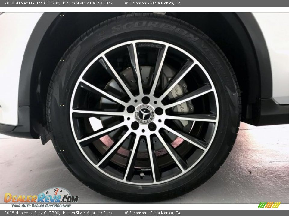 2018 Mercedes-Benz GLC 300 Iridium Silver Metallic / Black Photo #8