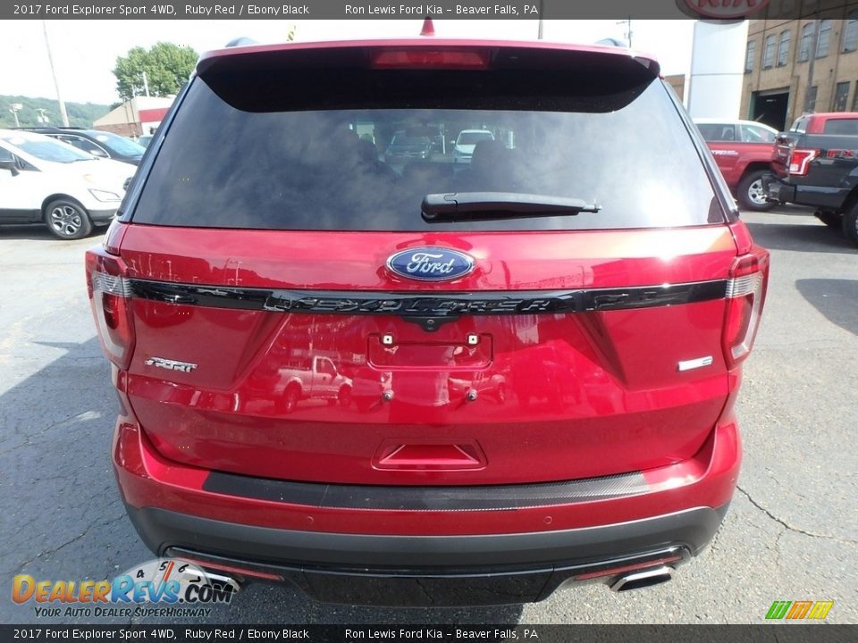 2017 Ford Explorer Sport 4WD Ruby Red / Ebony Black Photo #3