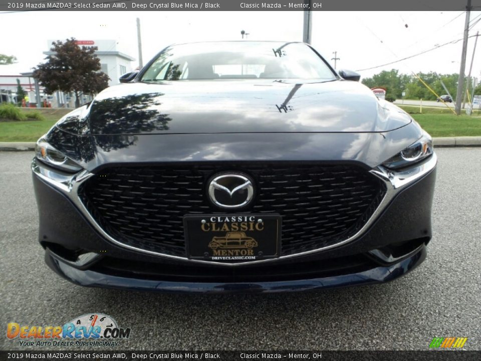 2019 Mazda MAZDA3 Select Sedan AWD Deep Crystal Blue Mica / Black Photo #2