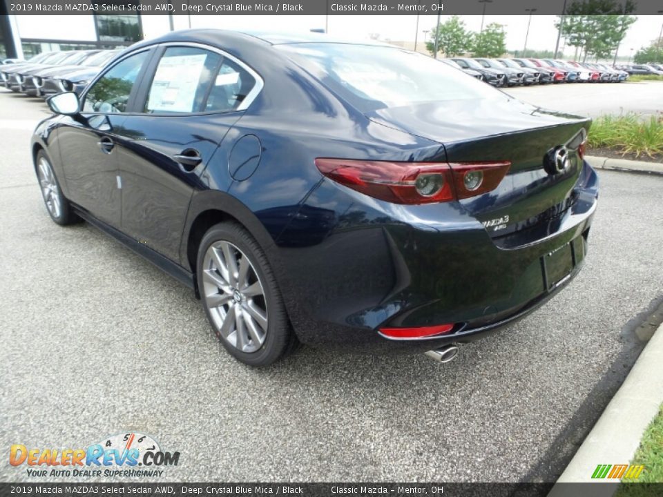 2019 Mazda MAZDA3 Select Sedan AWD Deep Crystal Blue Mica / Black Photo #5