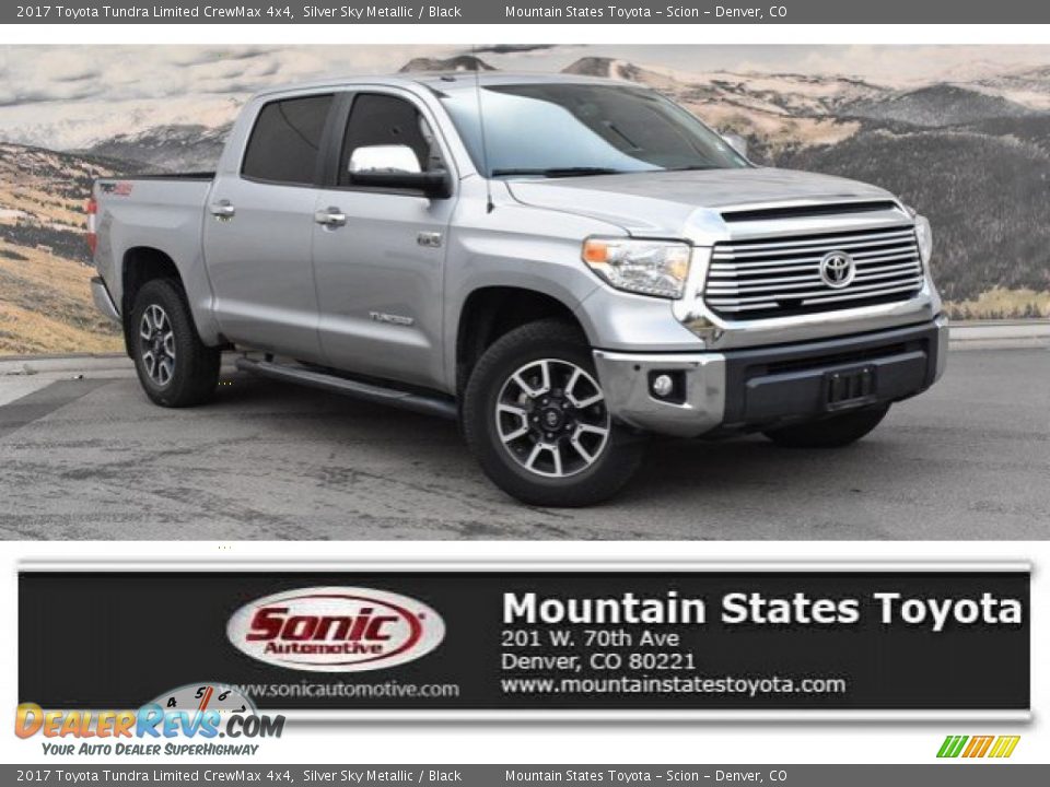 2017 Toyota Tundra Limited CrewMax 4x4 Silver Sky Metallic / Black Photo #1