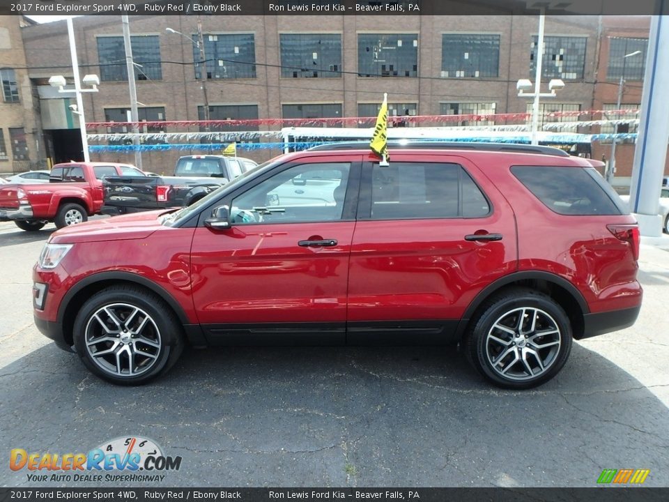 2017 Ford Explorer Sport 4WD Ruby Red / Ebony Black Photo #6