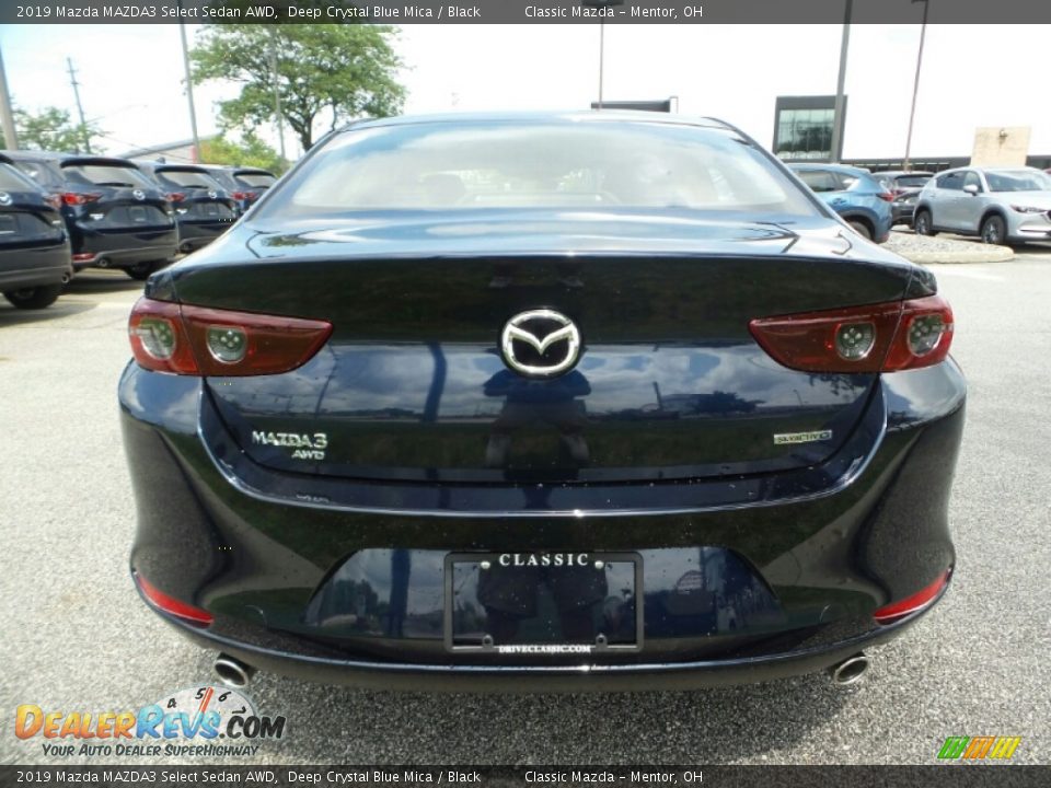 2019 Mazda MAZDA3 Select Sedan AWD Deep Crystal Blue Mica / Black Photo #6