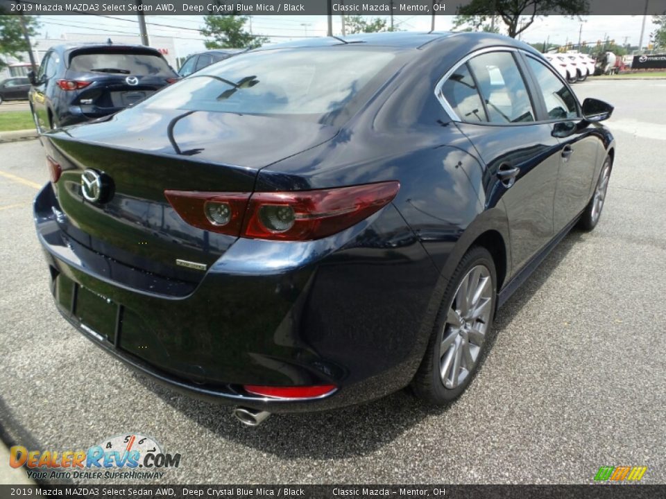 2019 Mazda MAZDA3 Select Sedan AWD Deep Crystal Blue Mica / Black Photo #7