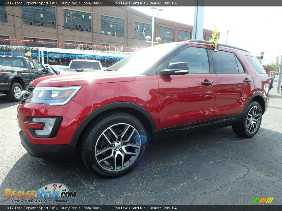 2017 Ford Explorer Sport 4WD Ruby Red / Ebony Black Photo #7