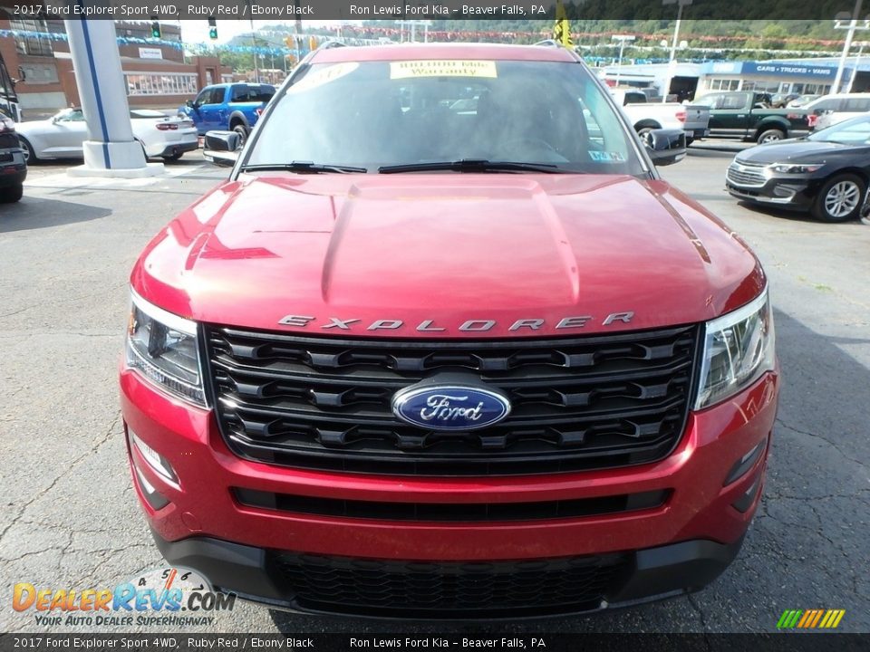 2017 Ford Explorer Sport 4WD Ruby Red / Ebony Black Photo #8
