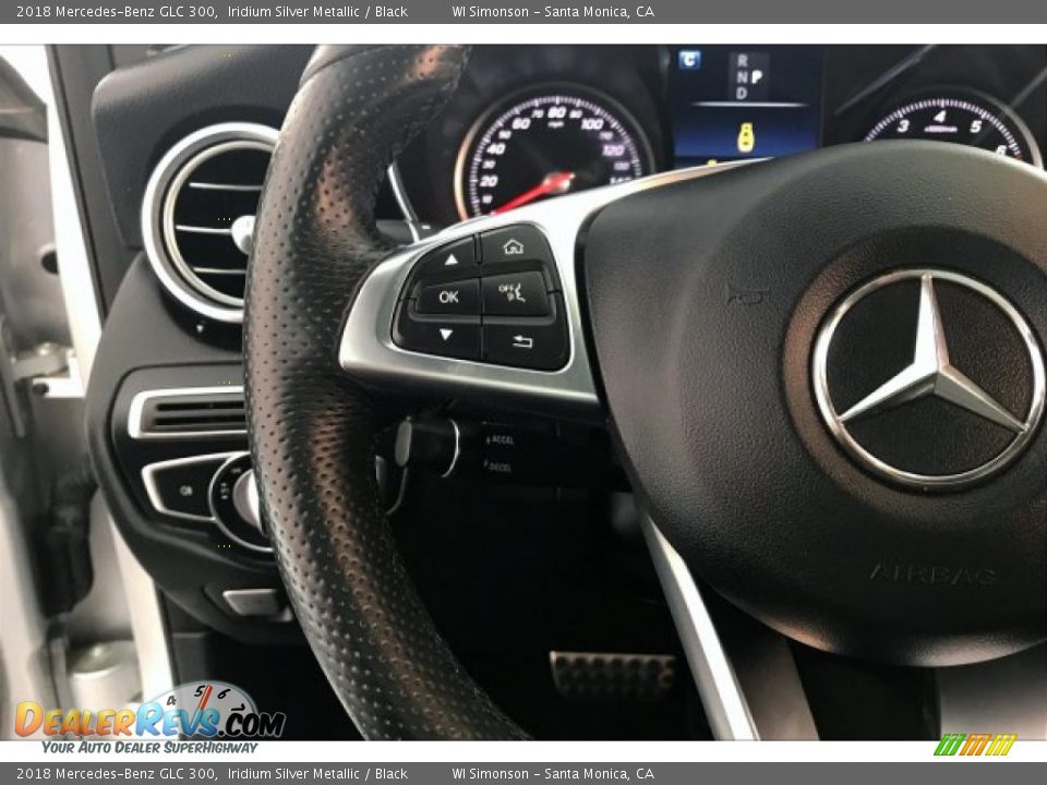 2018 Mercedes-Benz GLC 300 Iridium Silver Metallic / Black Photo #18