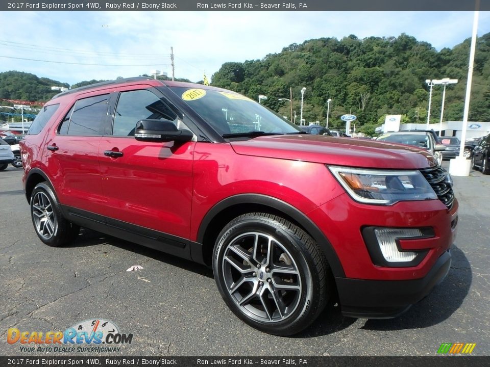 2017 Ford Explorer Sport 4WD Ruby Red / Ebony Black Photo #9