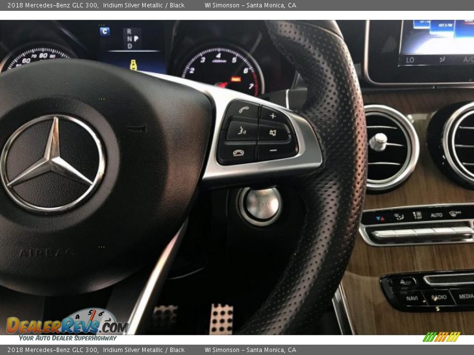 2018 Mercedes-Benz GLC 300 Iridium Silver Metallic / Black Photo #19