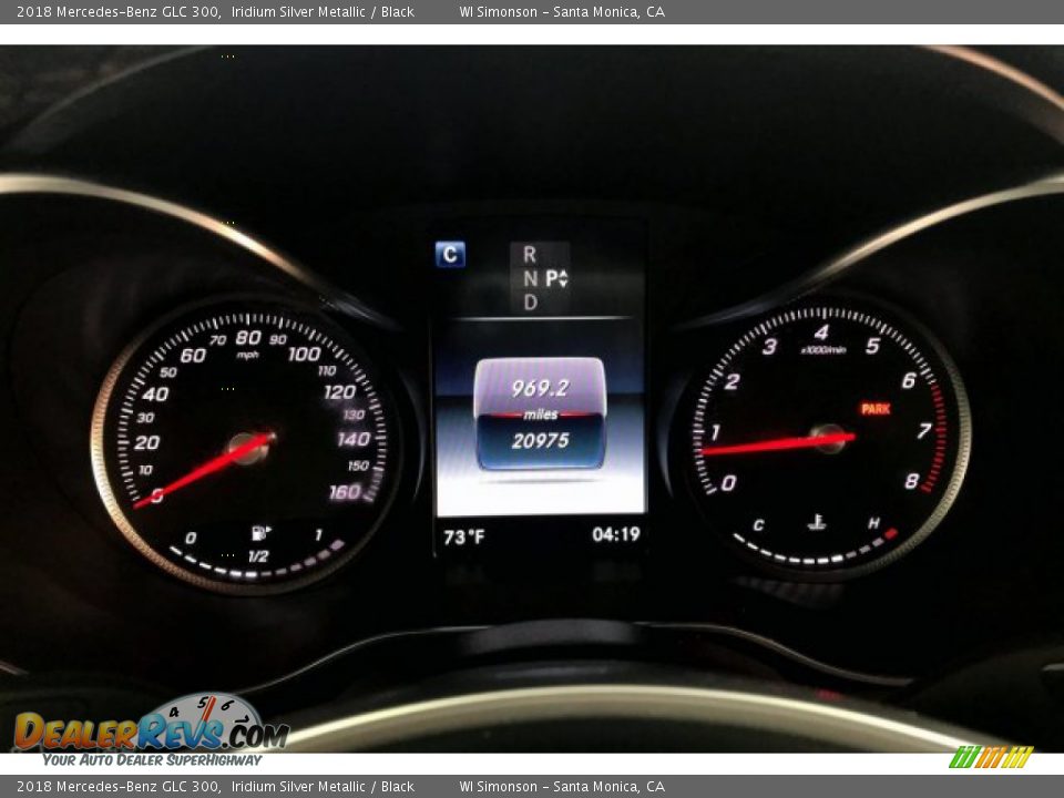 2018 Mercedes-Benz GLC 300 Iridium Silver Metallic / Black Photo #20