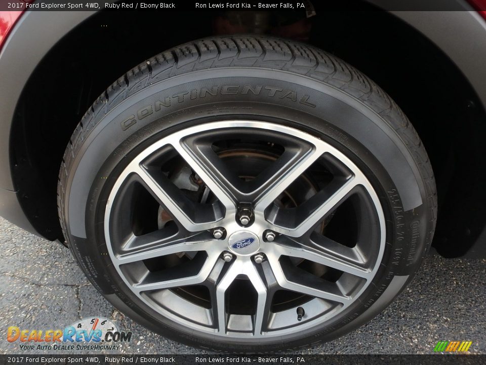2017 Ford Explorer Sport 4WD Ruby Red / Ebony Black Photo #11