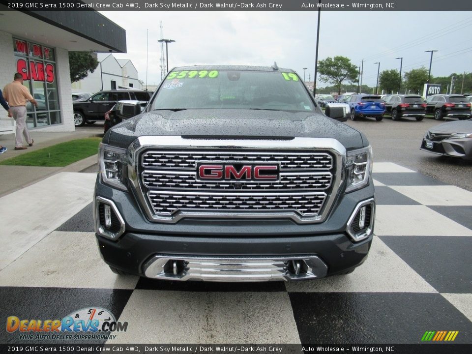 2019 GMC Sierra 1500 Denali Crew Cab 4WD Dark Sky Metallic / Dark Walnut/­Dark Ash Grey Photo #2