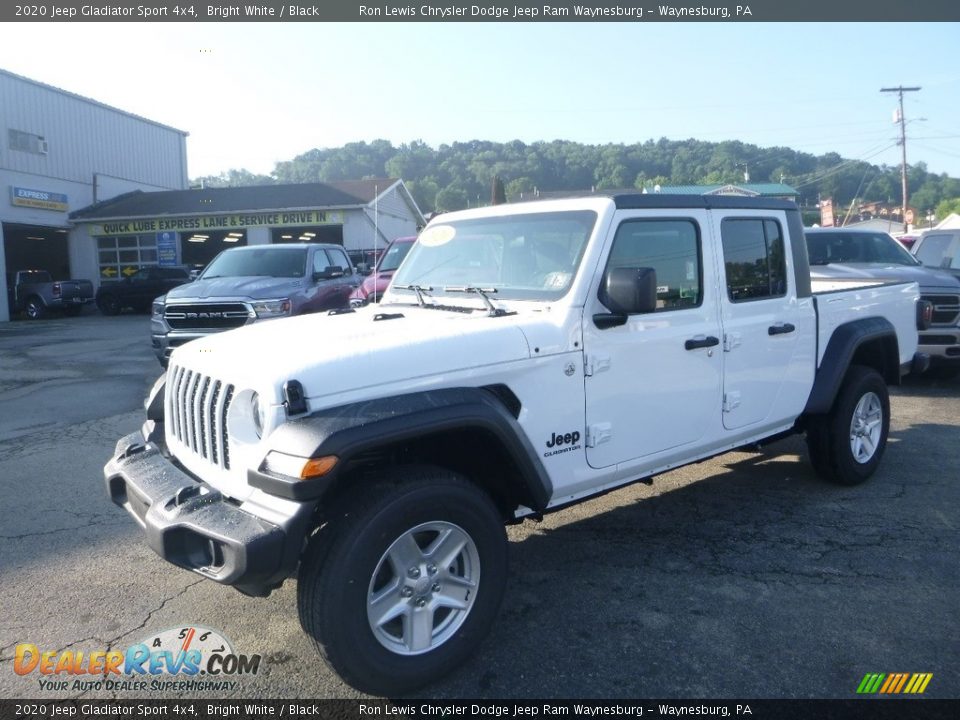 2020 Jeep Gladiator Sport 4x4 Bright White / Black Photo #1