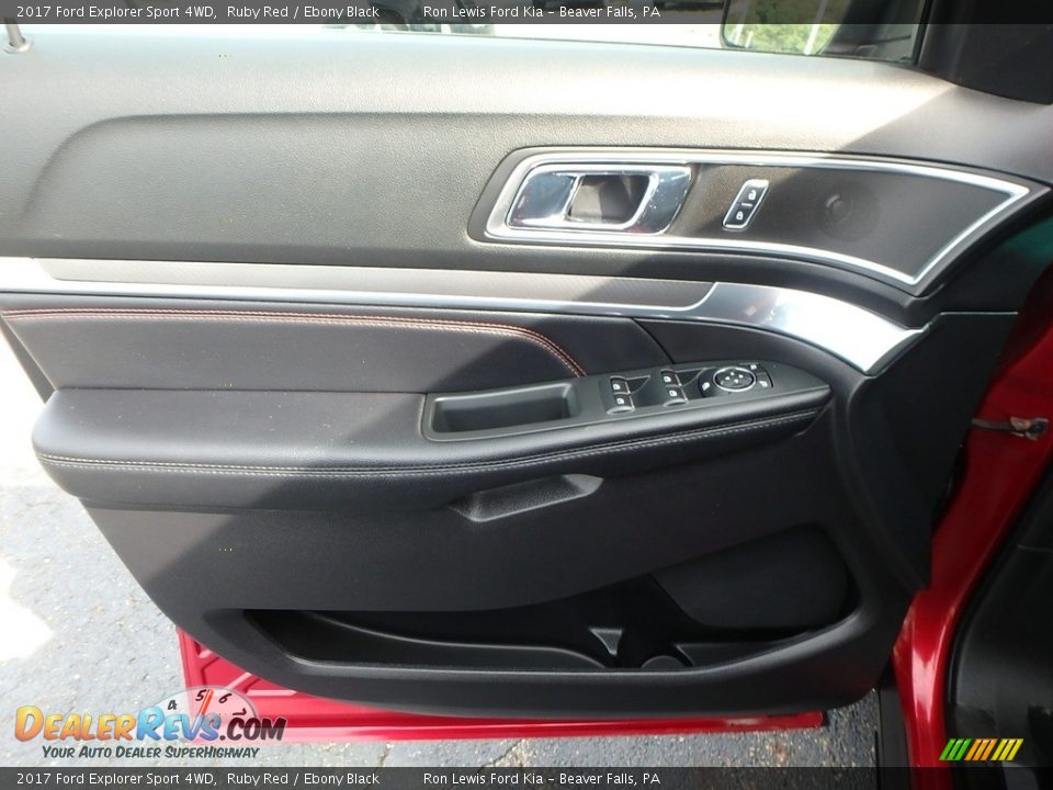 2017 Ford Explorer Sport 4WD Ruby Red / Ebony Black Photo #16