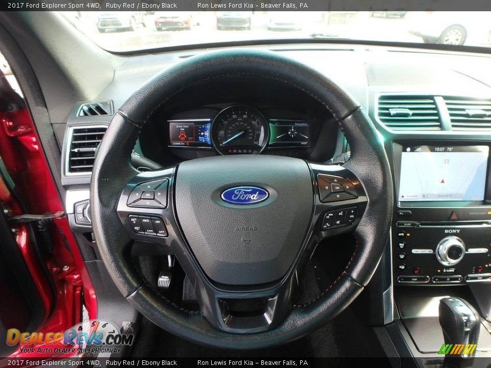 2017 Ford Explorer Sport 4WD Ruby Red / Ebony Black Photo #17