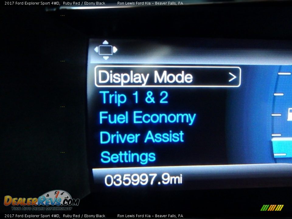 2017 Ford Explorer Sport 4WD Ruby Red / Ebony Black Photo #20