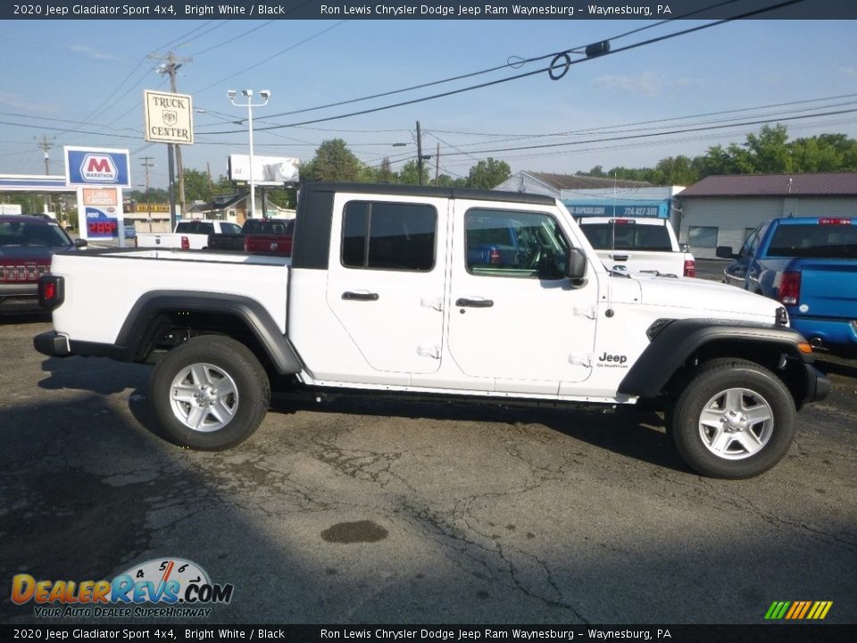 2020 Jeep Gladiator Sport 4x4 Bright White / Black Photo #6