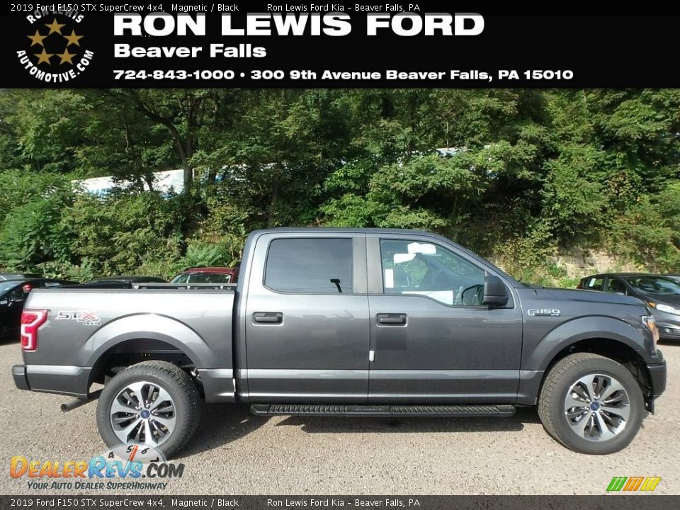 2019 Ford F150 STX SuperCrew 4x4 Magnetic / Black Photo #1