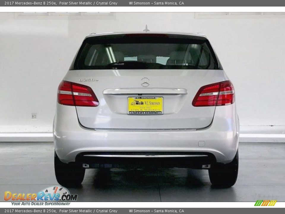 2017 Mercedes-Benz B 250e Polar Silver Metallic / Crystal Grey Photo #3