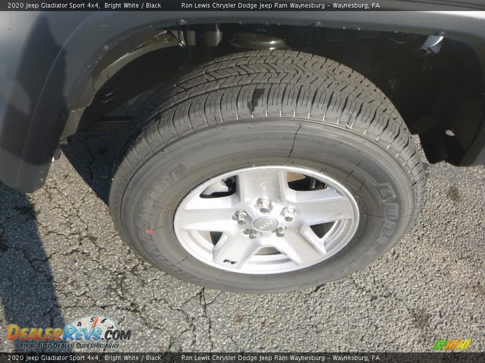 2020 Jeep Gladiator Sport 4x4 Bright White / Black Photo #9