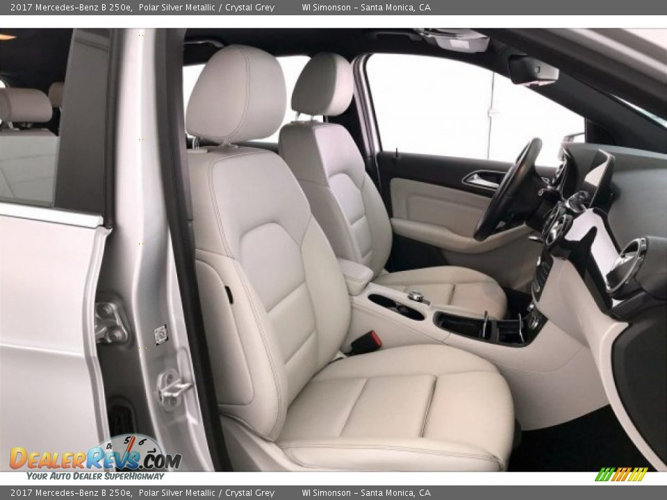 2017 Mercedes-Benz B 250e Polar Silver Metallic / Crystal Grey Photo #6