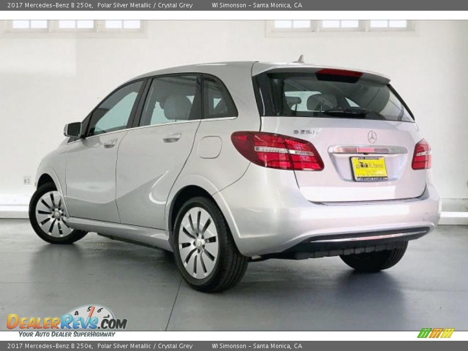 2017 Mercedes-Benz B 250e Polar Silver Metallic / Crystal Grey Photo #10